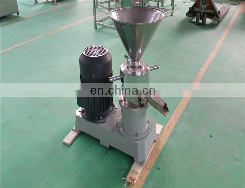 High Efficiency Nut Colloid Mill Cocoa Bean Grinding Production Line Peanut Butter Making Machine