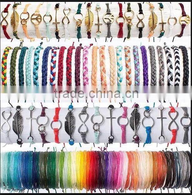 hand woven string tube copper magnetic bracelet for girl