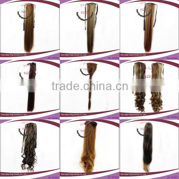 cheap blond ponytail wig with jaw clip