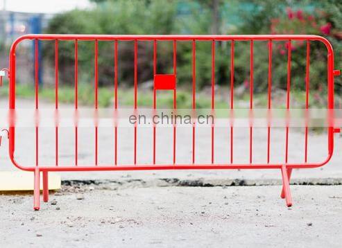 Welded fixed feet crowd control barrier steel crush barrier temporary fence