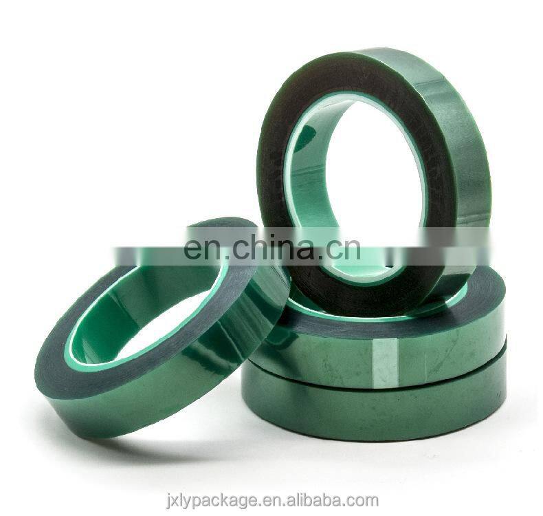 PET Masking Green tape for electrical use, PCB protection silicone tape