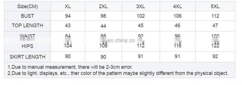 Wholesale two-piece ladies clothing hot sale crop tops and mid-length tight skirt dresses plus size