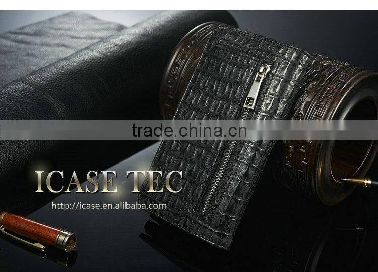 2015 New Crocodile For Samsung Galaxy S6 Case, Flip Case for samsung S6 9200 Leather Case, Most popular cell phone case
