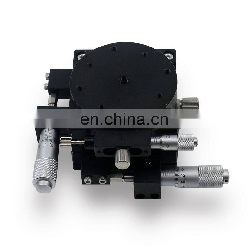 XYR60-L 60*60mm XYR 3Axis Manual Displacement Platform High Precision Sliding Table