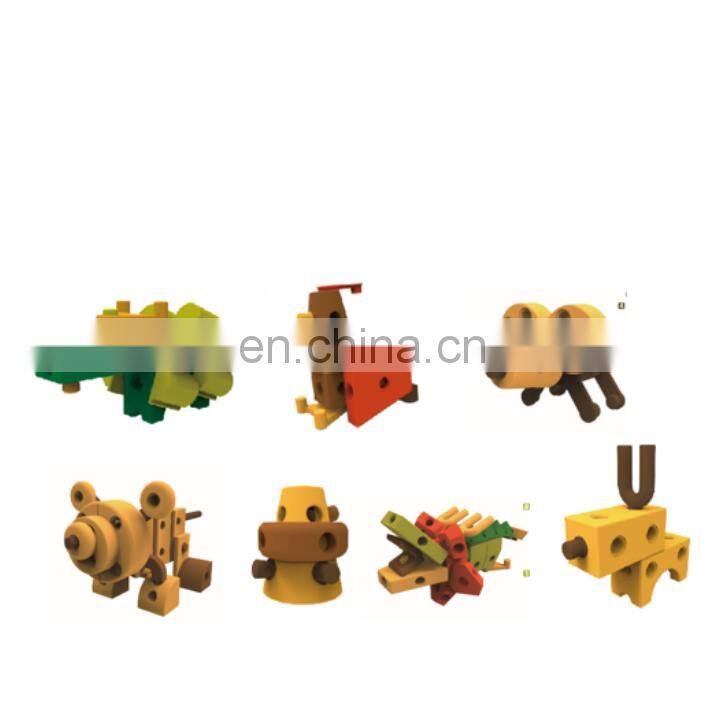 Children EVA foam building blocks to Creative plastic interlocking toy EVA foam building block