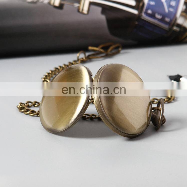 GOHUOS Men quartz analog vintage fashionable charm pocket watch wrist old watches