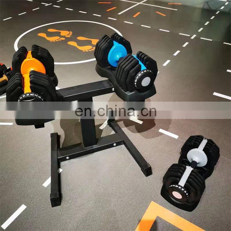 Adjustable Dumbbell Set 25KG Metal Customized Weightlifting Workout Blue Orange Blue Colorful Adjustable Dumbbell