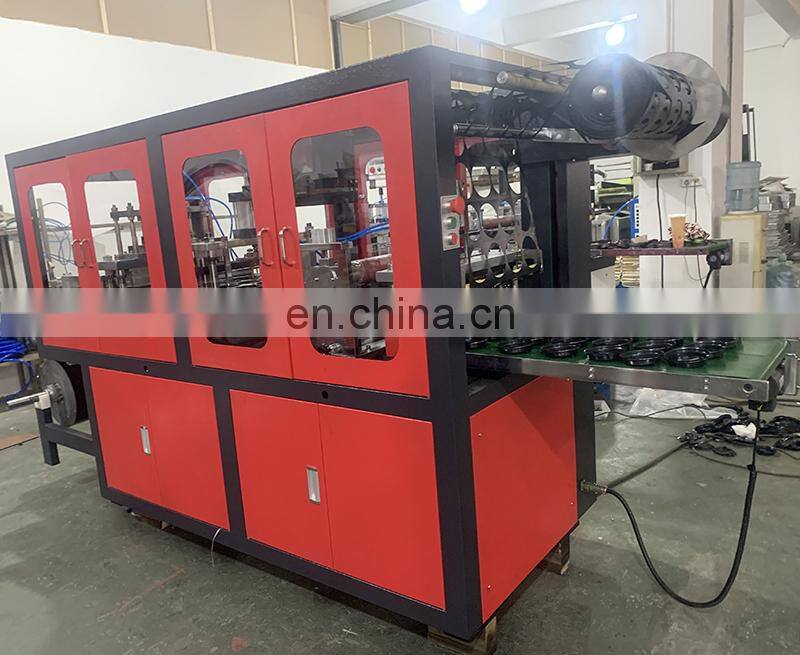 PCL420 High Speed Automatic Plastic Cup Lid  Cap Forming Machine for Coke & Coffee cup use