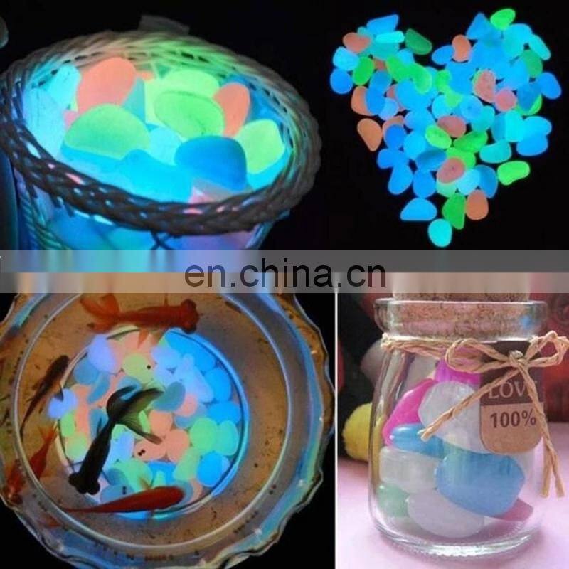 300pcs/Pack Luminous Stone Walkway Rock Garden Patio Lawn Garden Yard Stone Decoration Garden Craft Luminous Cobblestone Decor