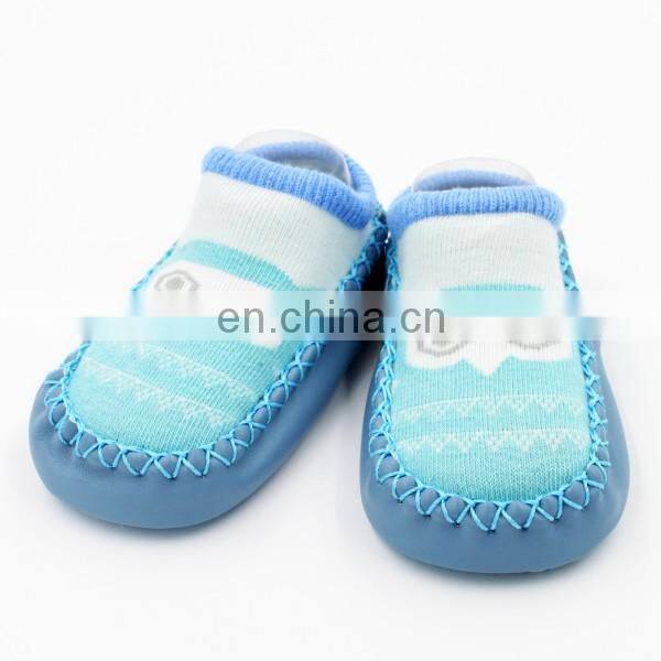 Children Anti-slip Shoes Newborn Baby Toddler Girls Cotton Non-slip Floor Socks Infant Boys Rubber Sole Cartoon Indoor Sneakers