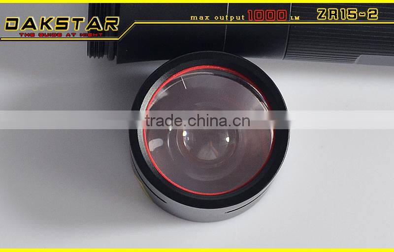DAKSTAR NEW ZR15-2 XM-L U2 1000LM 18650&26650 Zoom Dimmer Flashlight LED Flashlight
