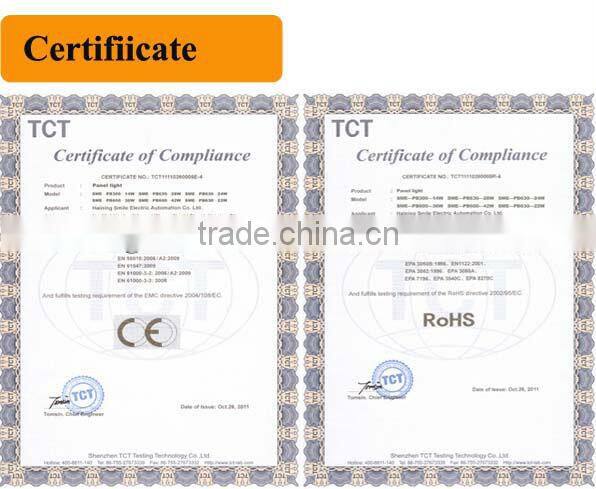 6000K square flat led panel with 3 years warranty