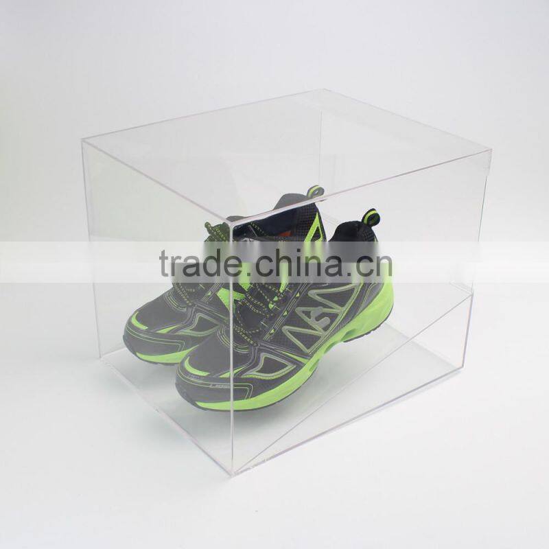 Clear Acrylic Glass Shoe Display Case, acrylic shoe display box