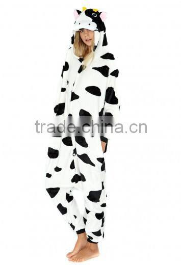 beautiful girl's fancy dot cow onesies sex sleepwear hot sexy girl image