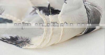 2013 new style custom feather logo colorful fashion summer scarf