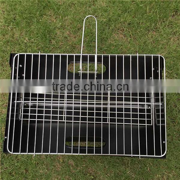 Easy carrying folding portable bbq grill charcoal barbecue grill