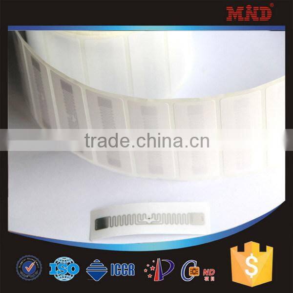 MDIY122 EPC GEN2 860-960mhz uhf rfid adhesive label with Monza4/5/ Alien H3/4