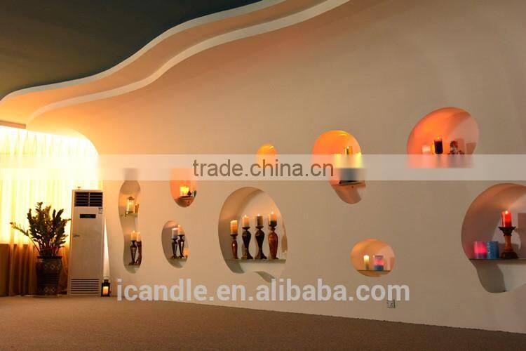 Flower-shaped waterproof floating wedding candle