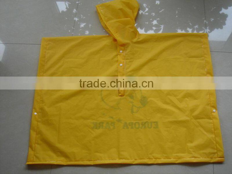 Fashion Custom Printed Rain Poncho