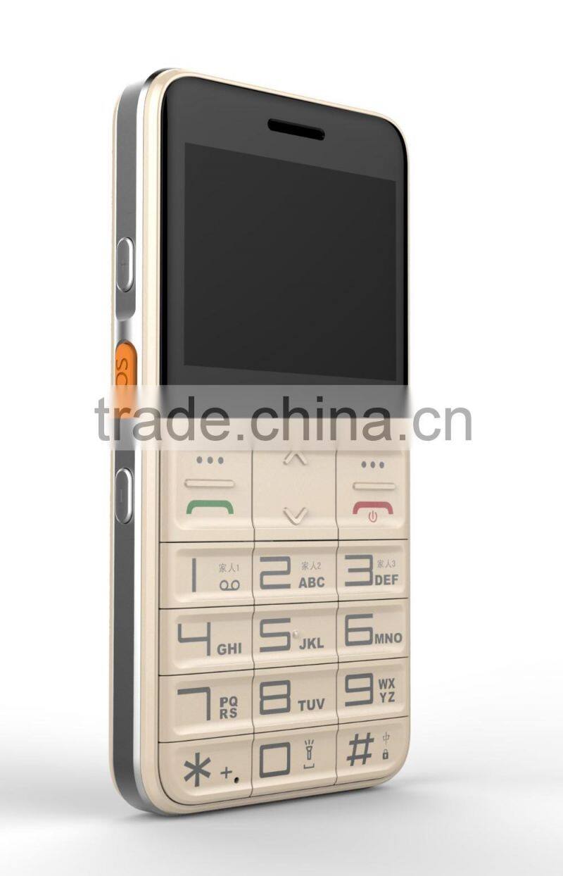 Senior phone with GPS tracking mobile phone holder