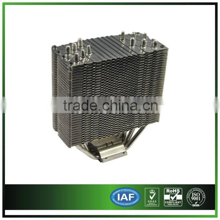 customized copper heat pipe heat sink heat exchanger for electronic equipment