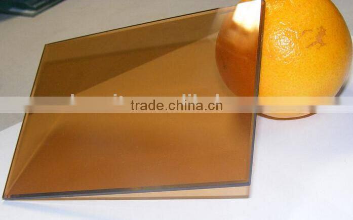 High quality 4mm dark grey glass price