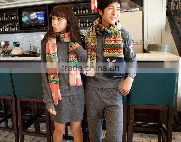 Fashion Knitted Dear Women Winter Scarf