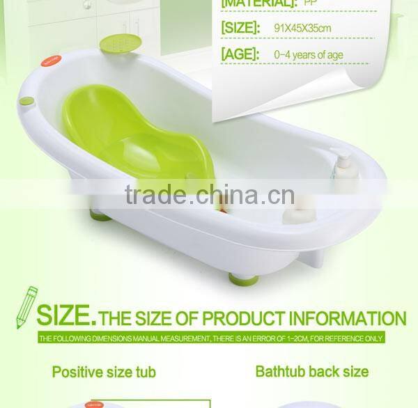 temperature sensing baby bathtub