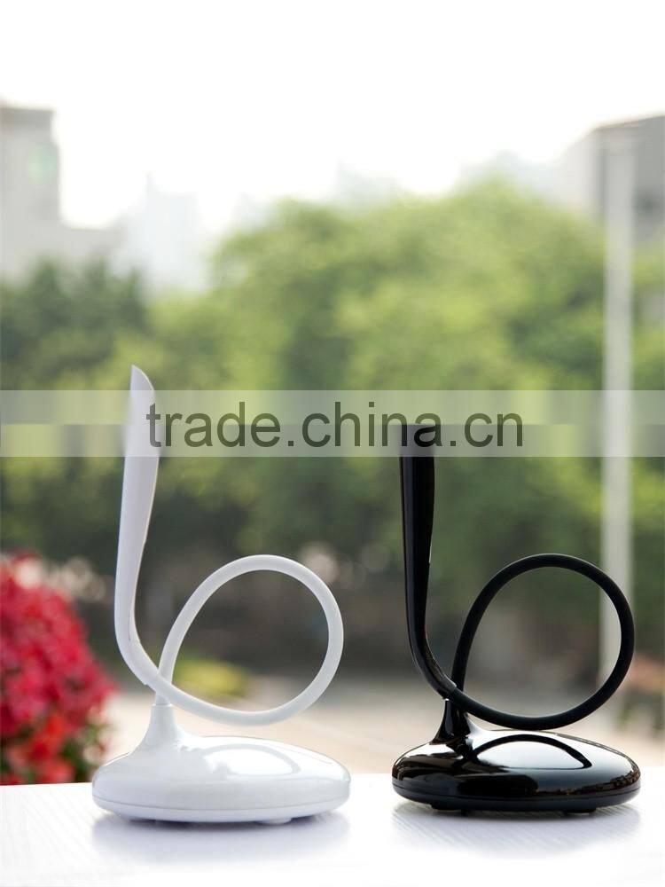 JK853 Gooseneck battery led table lamp, rechargeable led desk lamp usb charging