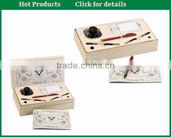 Classical Black leatherette pen case