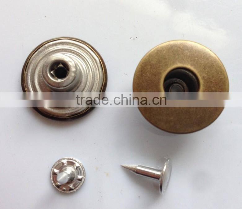 Sedex Audited Factory 2 Pillar metal Jeans button
