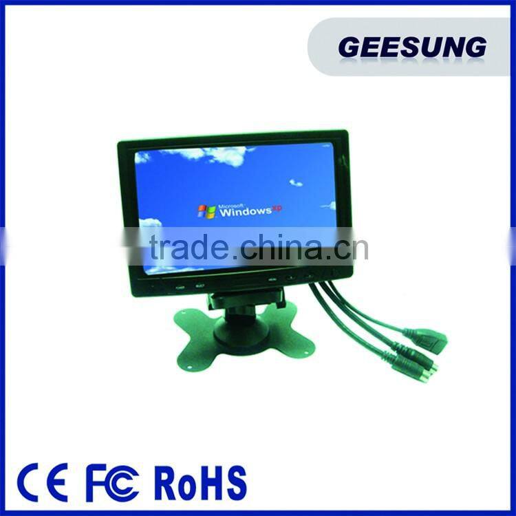 Headrest Option Car Monitor Touch USB+VGA+AV Port