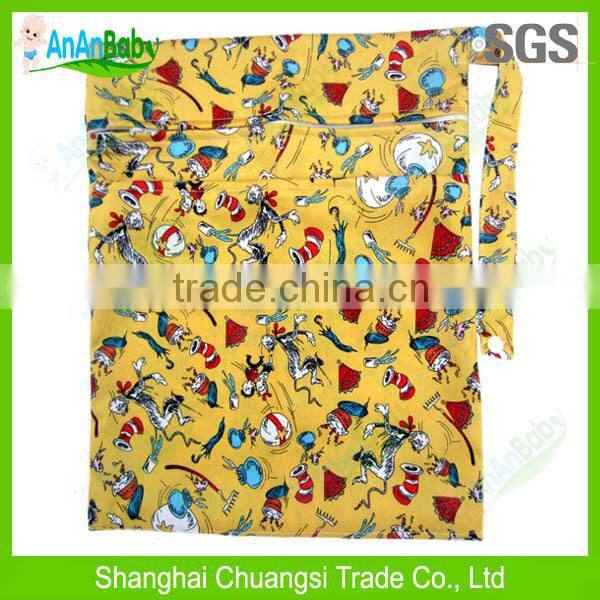 2014 Hot New Baby Product Custom Wet Bags / Reusable Cloth Wet Bags