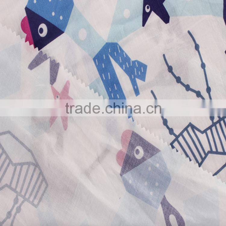 100% cotton fabric china factory production fashion design printing fabric for garments