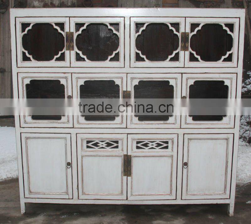 chinese antique white kitchen cabinet