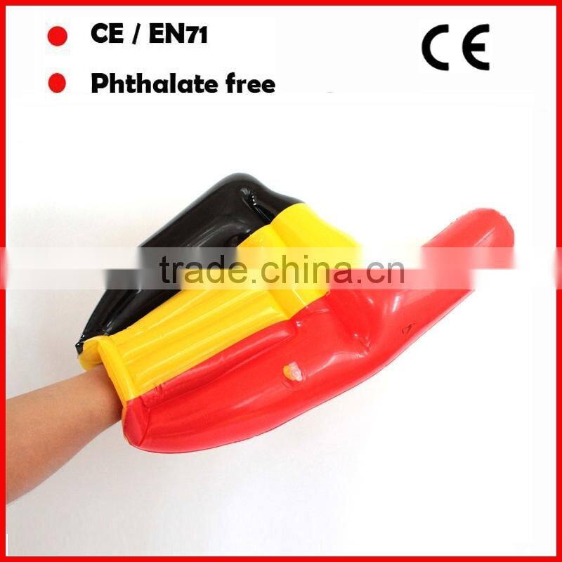 PVC inflatable German hand /inflatable germany fingers for promition