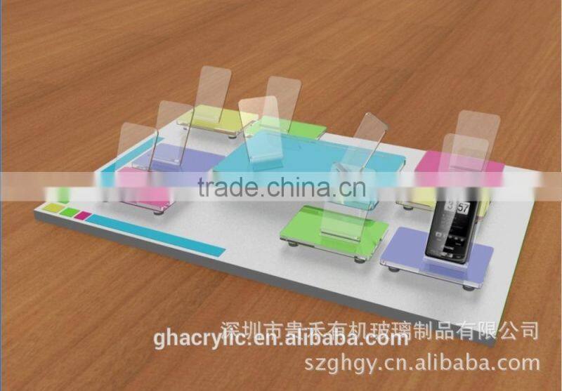 Any Design High-grade transparent acrylic display rack for mobile phone