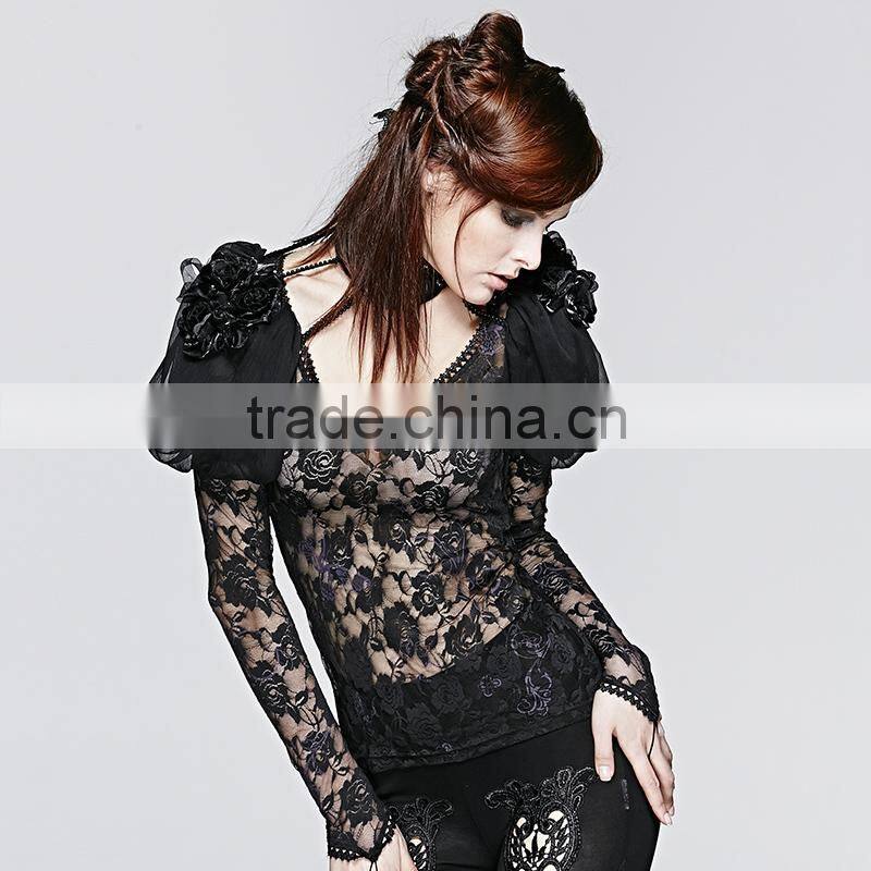 S-143 Black Leather Sexy Cool lady Neck Garments Collar Accessory