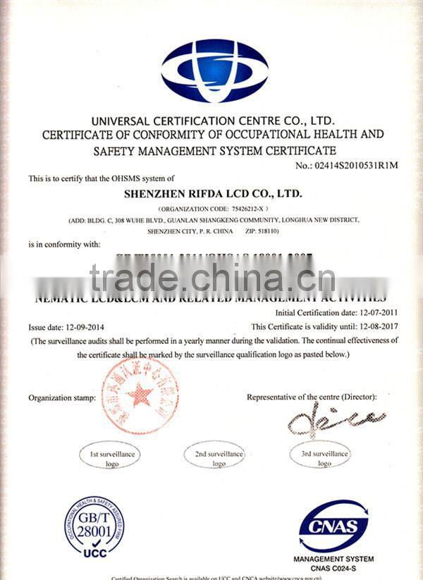 STN blue negative lcd display screens for cars