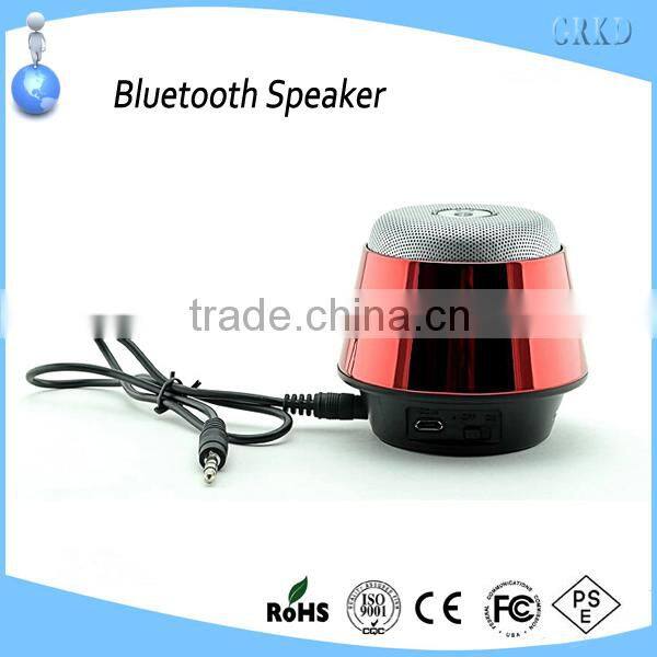 Top quality stainless steel mini bluetooth speaker with fm radio