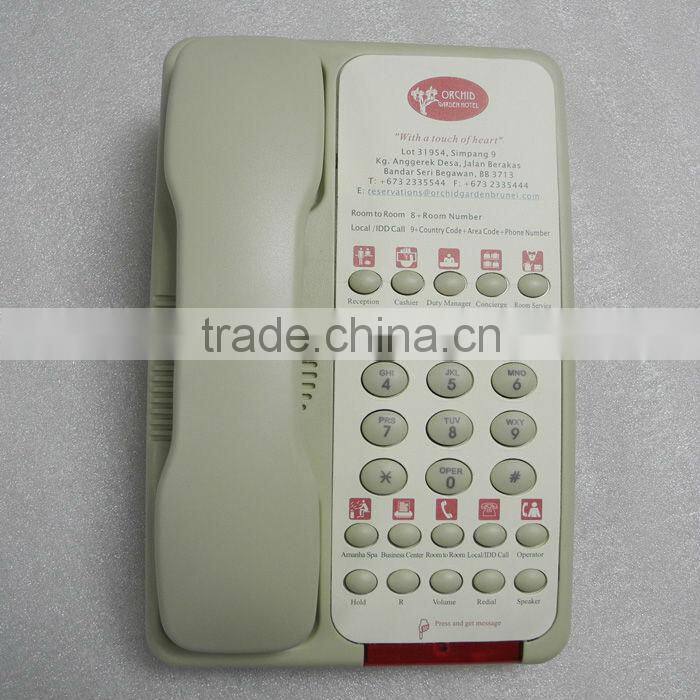 Thunder-proof and AntiEMI design Hotel Telephone music ring Auto follow call and hang up PY-9002A