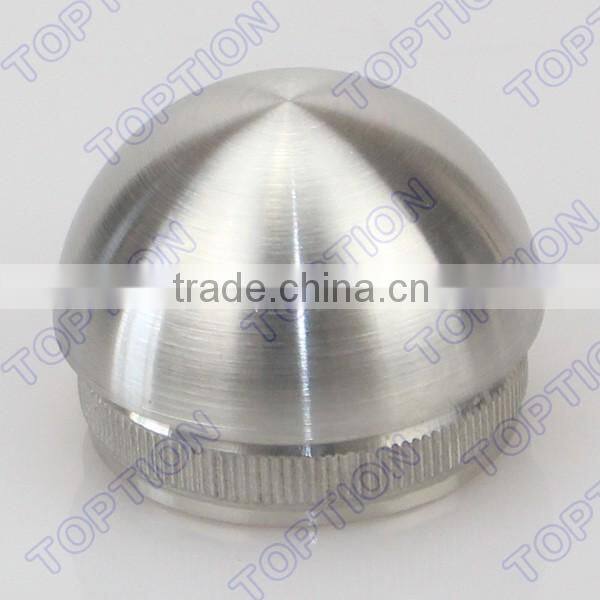 Stainless steel handrail balustrade tube dome end cap knock in end cap
