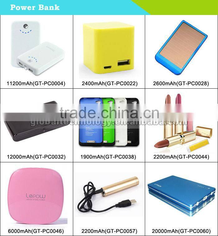 Mini 1000mAh solar handphone power bank with high quanlity