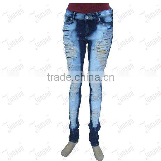 Lady's denim jeans