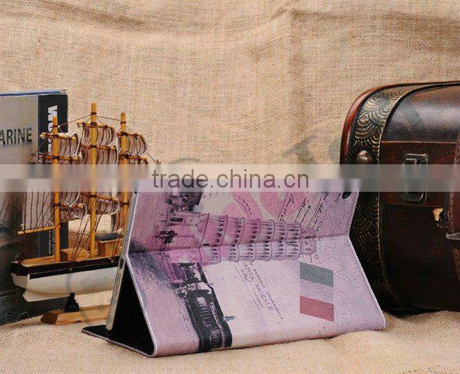 Europe Scenicspot Leather Case for iPad Mini,For iPad Mini Leather Case,Eiffel Tower/ Big Ben/ Triumphal Arch