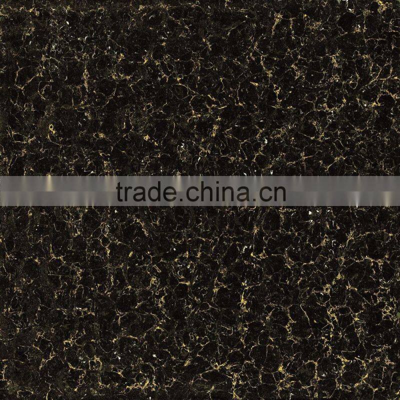 Black nano polished pulati series porcelain floor tiles