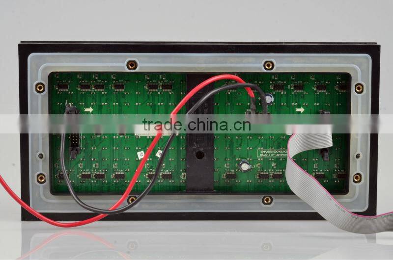 p10 single color led running display for advertising 32*16cm outdoor board screen ip66 rgb led nodule