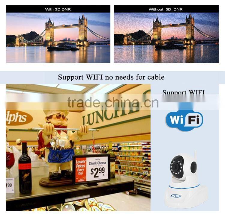 1MP pan tilt wireless security cameras alarm webcam cctv camera brand name PLV