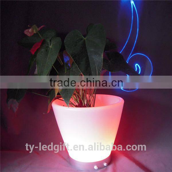 modern led flowerpot lighting plastic led flowerpot light outdoor