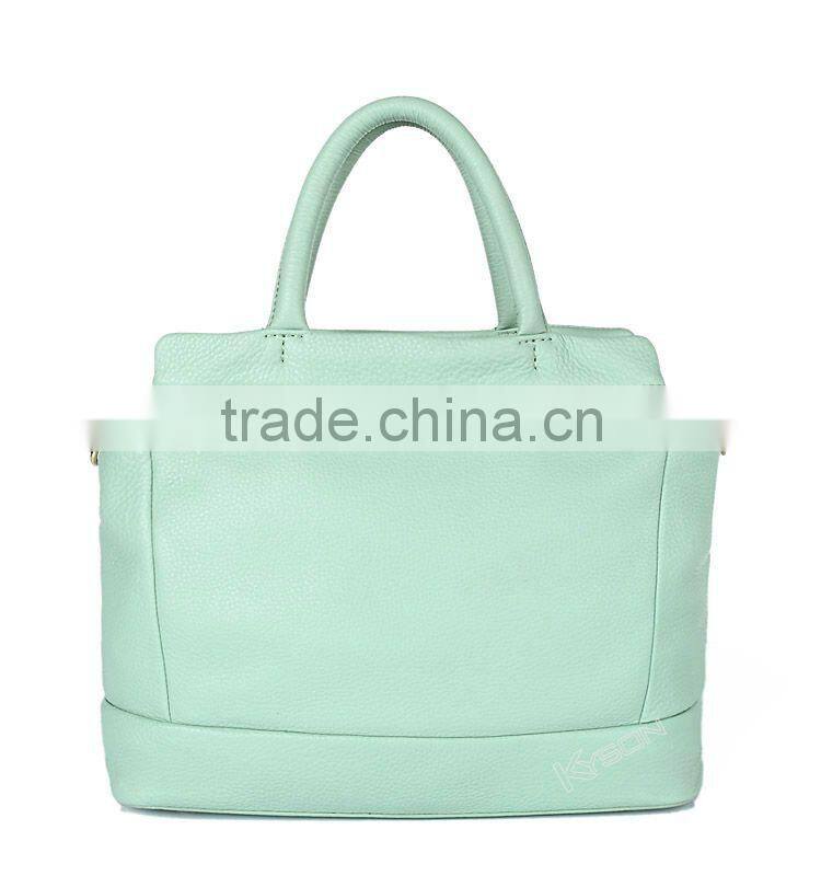 Super soft leather fitness bag,Spearmint bag with Zippered Clutch Bag